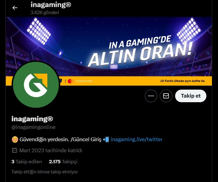 İnagaming Twitter